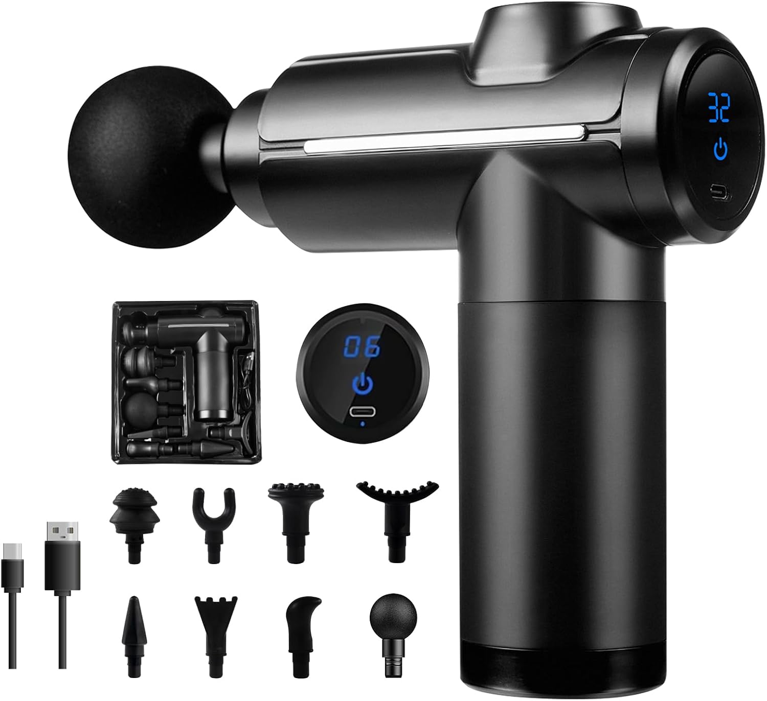 Massage Gun - Massagepistool Deep Tissue Muscle Percussion Massager,