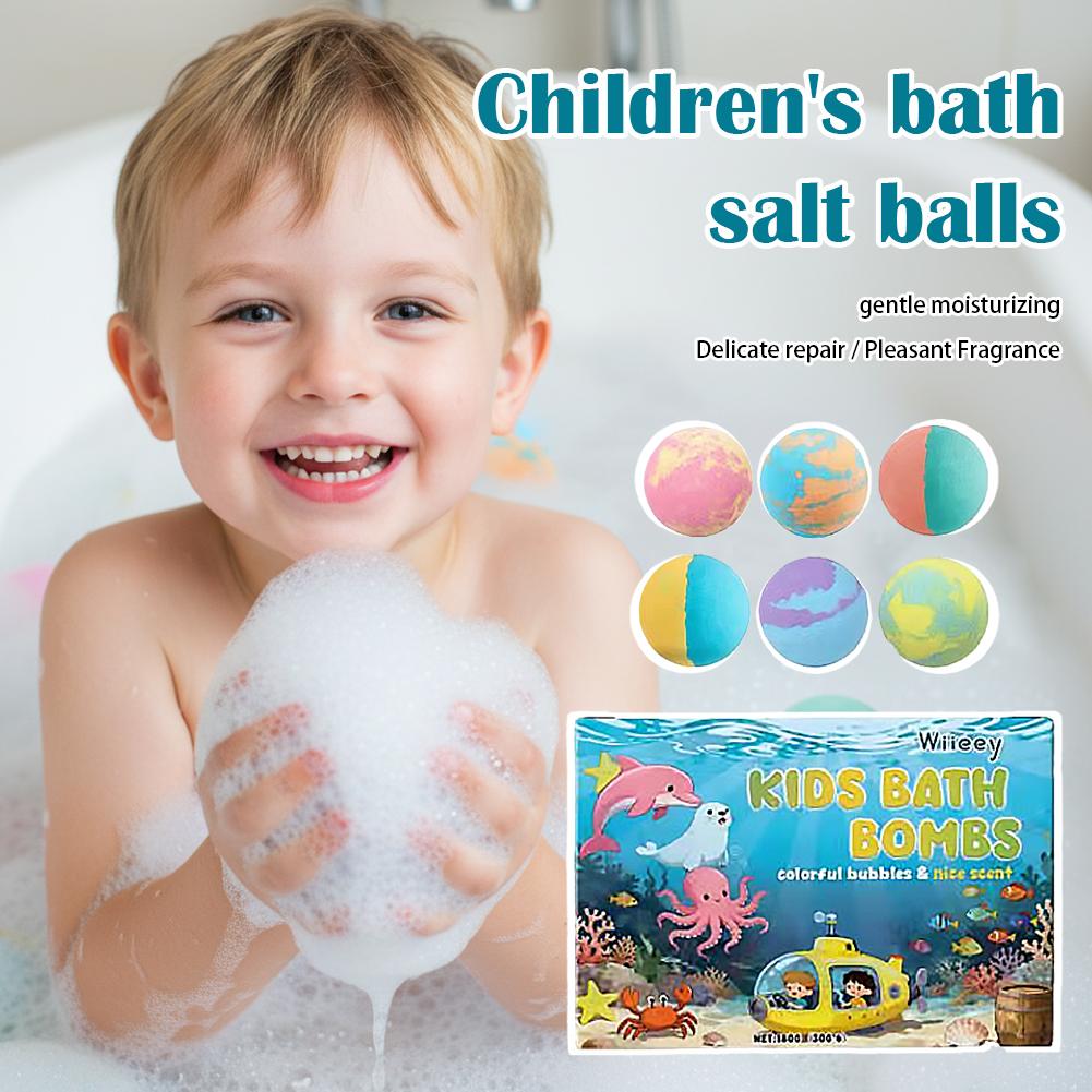 Bath Salts - 6 Stuks Kids Bubble Badbommen Set
