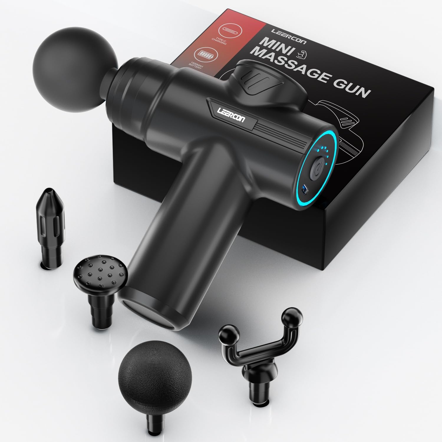 Massage Gun - LEERCON Mini Massage Gun, 6 Snelheden