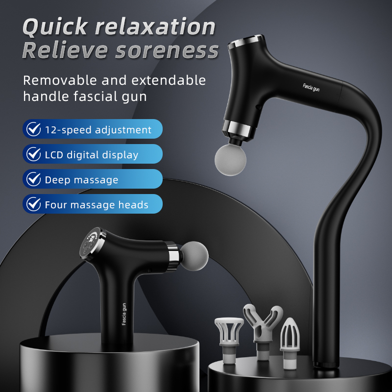 Massage Gun - Multifunctionele intelligente massagegun, afneembaar, handzaam, met