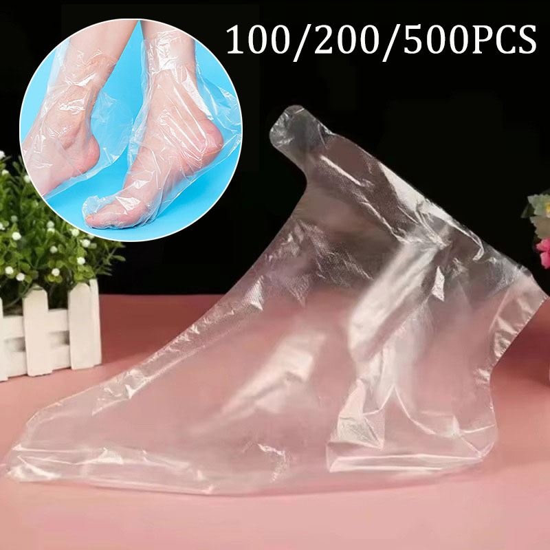 Foot Spa - 100-500 stuks wegwerpsokken voor voetverzorging, transparante