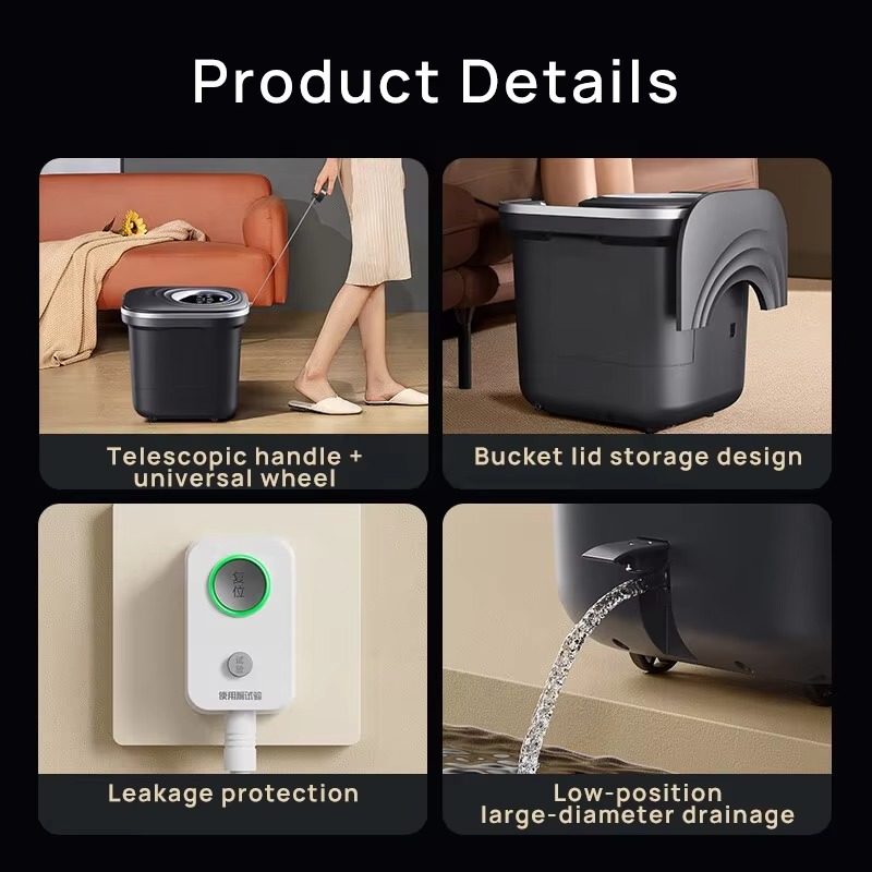 Draagbare elektrische voetmass - Spa Massager recensie en prijs