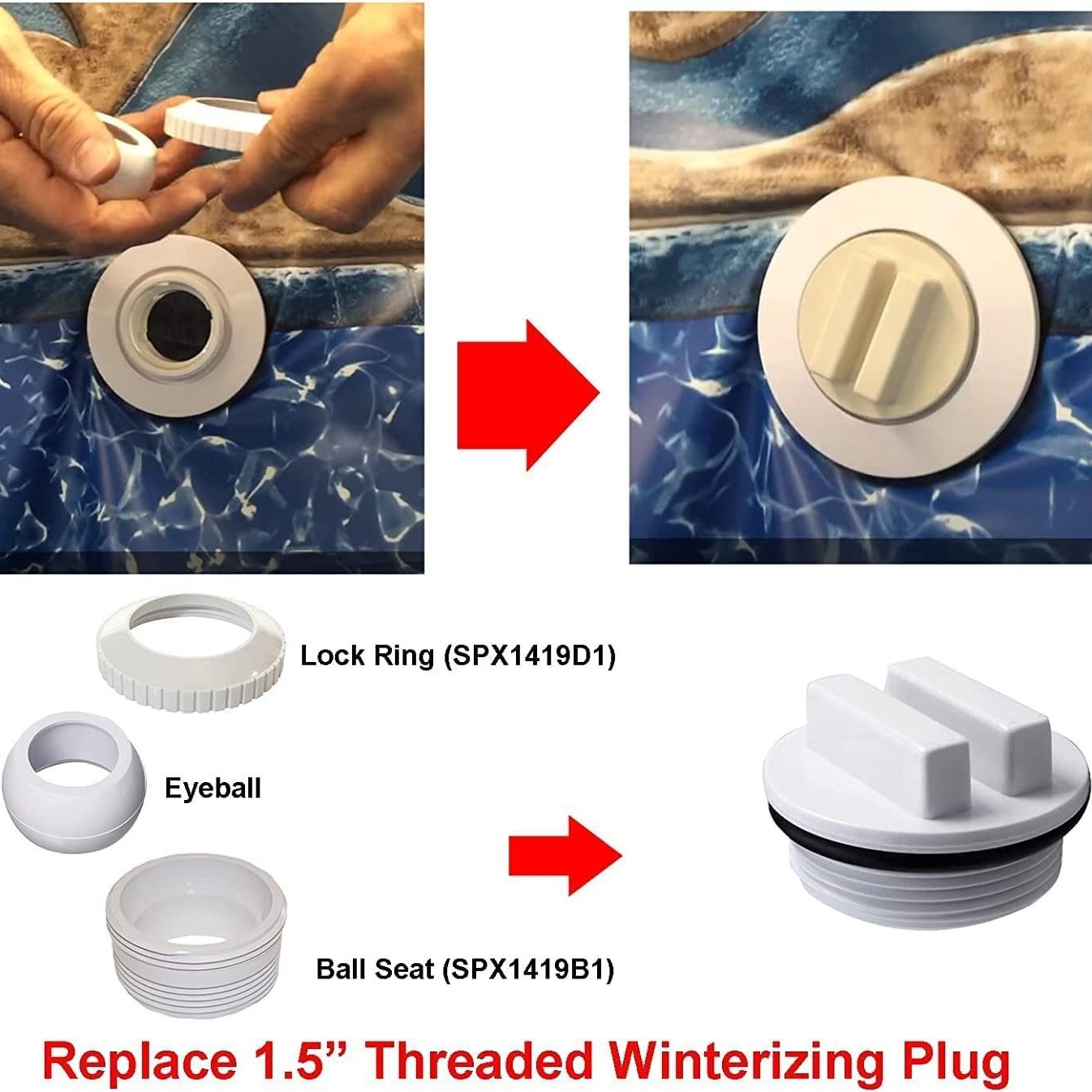1,5 inch filterafvoerplug SP10 - Hot Tub recensie en prijs