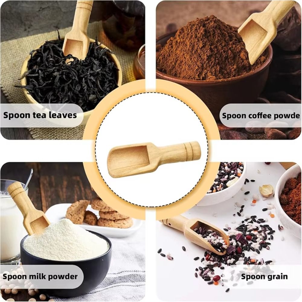 Draagbare houten mini-lepels m - Bath Salts recensie en prijs