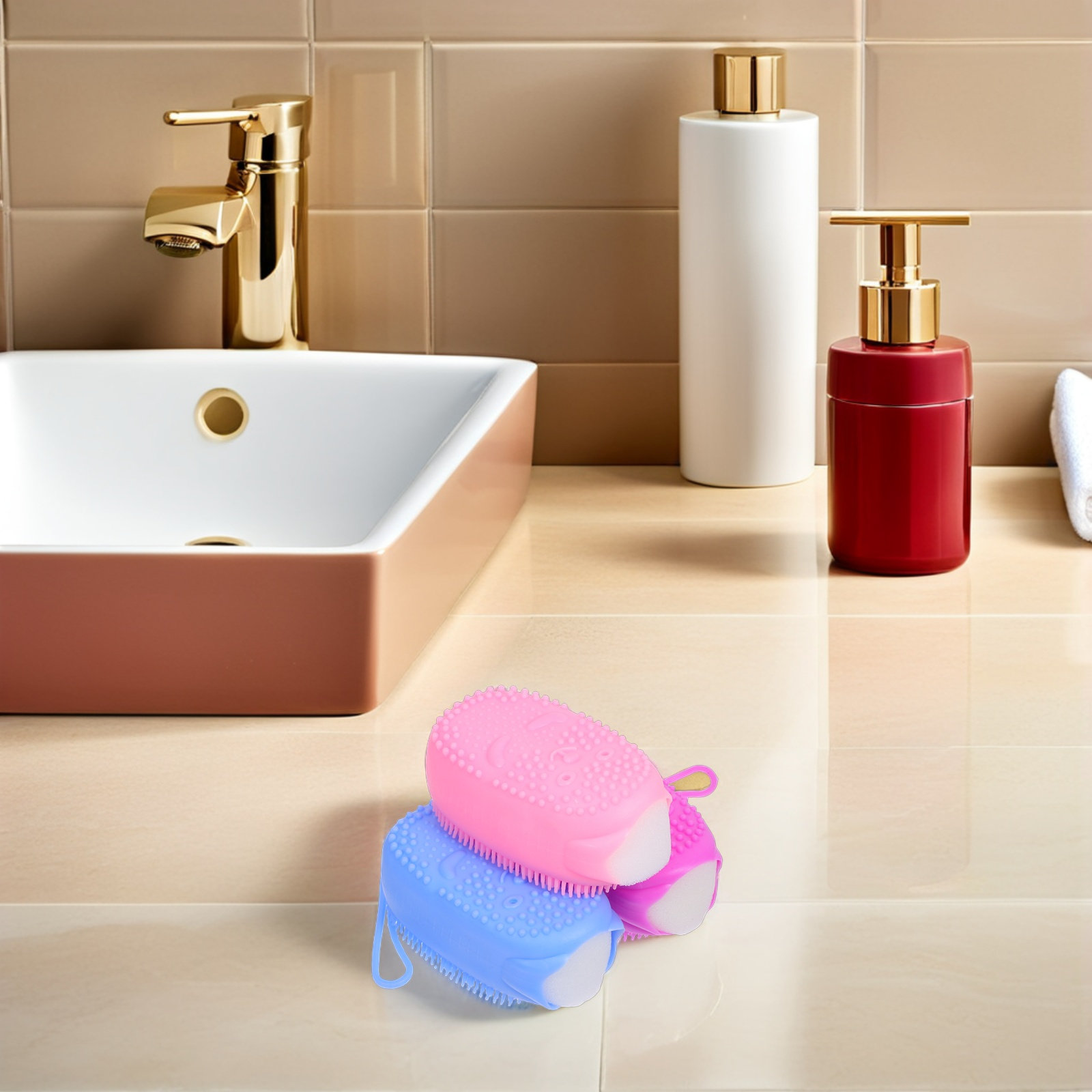 3 stuks siliconen scrubborstel - Body Brush recensie en prijs